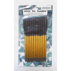 Set 10 Frecce In Alluminio 6,5 Mm Per Balestra – Ek Archery Research D-015A10, Colore Oro, Lunghezza Continua