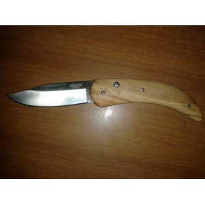 COLTELLO PIEGHEVOLE CON MANICO IN OLIVO