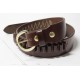 STYLE100 - PISTOL CARTRIDGE BELT - CAL 38 - WALNUT