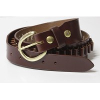 STYLE100 - PISTOL CARTRIDGE BELT - CAL 45 - WALNUT