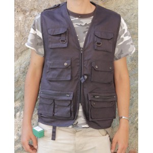 GILET MULTITASCA - BLU