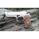 BERETTA M92 NIKELATA GUANCETTE IN LEGNO